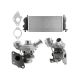 Twin Turbo Kit for Ford F-150 2.7L V6 2015 2016 2017 Turbocharger + Intercooler