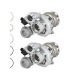For BMW X6 550i X5 750i Stigan Twin Turbo Pair w/ Turbocharger Gaskets
