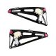 A-Premium Power Window Regulator with Motor Replacement for BMW E38 740i 740iL 750iL 1994-2001 Rear Right Passenger Side