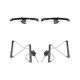TRQ Rear Power Power Window Regulator & Motor Assembly Set Compatible with 2000-2006 BMW X5
